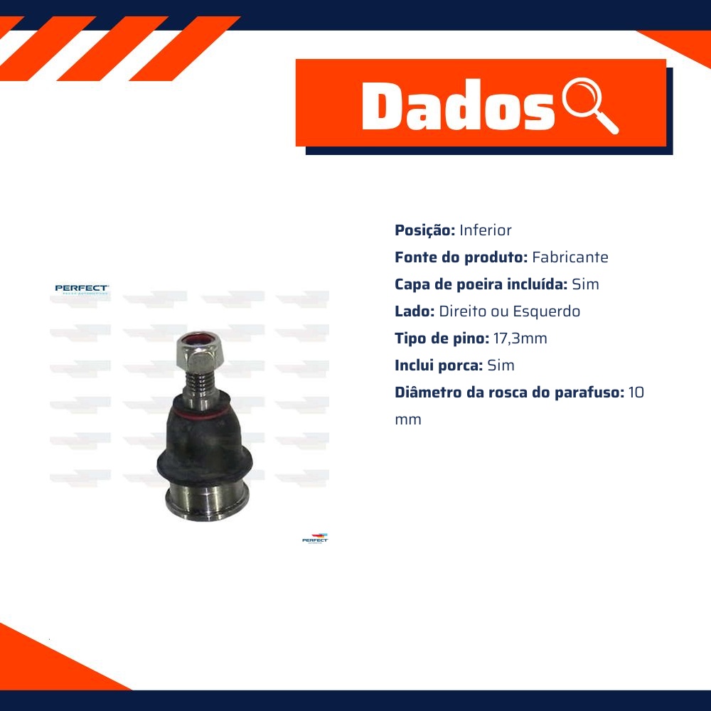 Pivo Suspensão para Honda City e FIT - Perfect - PVI0218