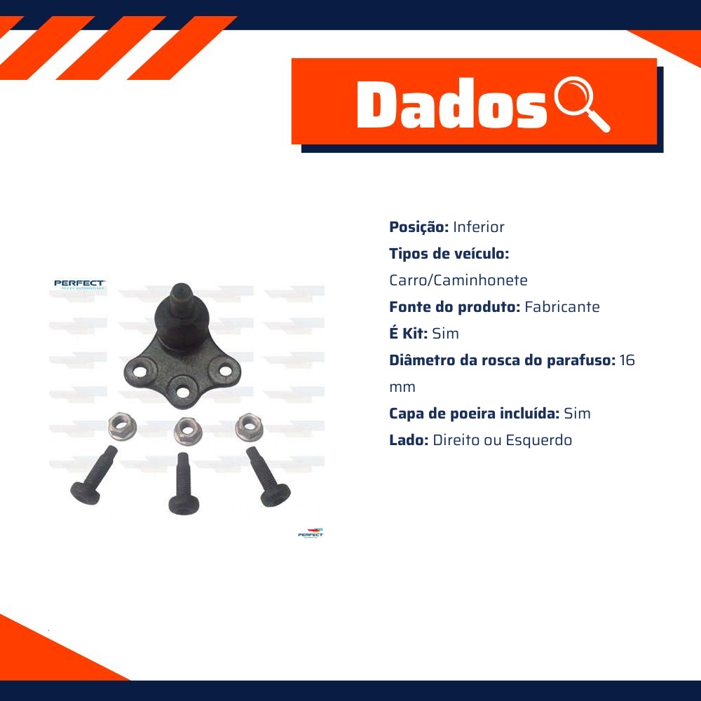 Pivo Suspensão para Chevrolet Meriva - Perfect - PVI1051