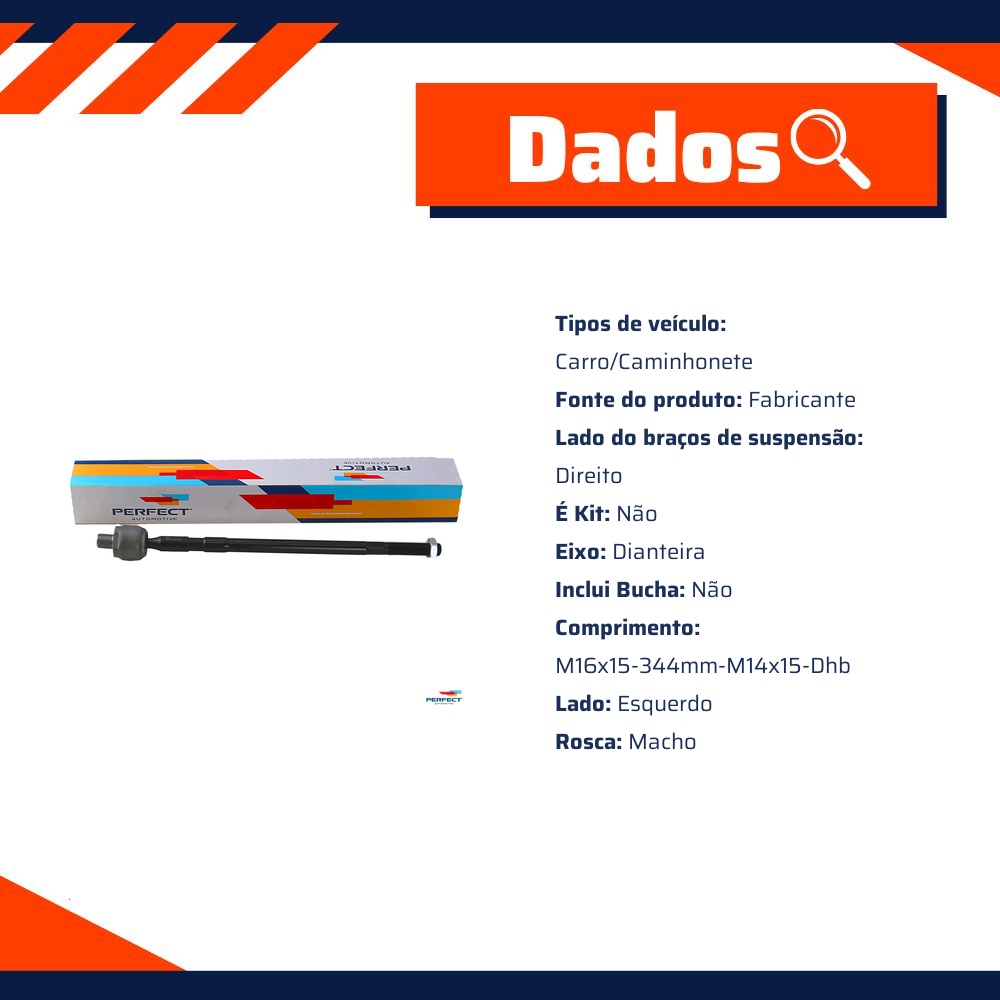 Axial de Direção para Chevrolet Vectra - Perfect - BRD7980