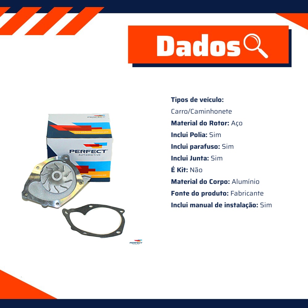 Bomba D'Água para Renault Duster e Scenic - Perfect - BD0673