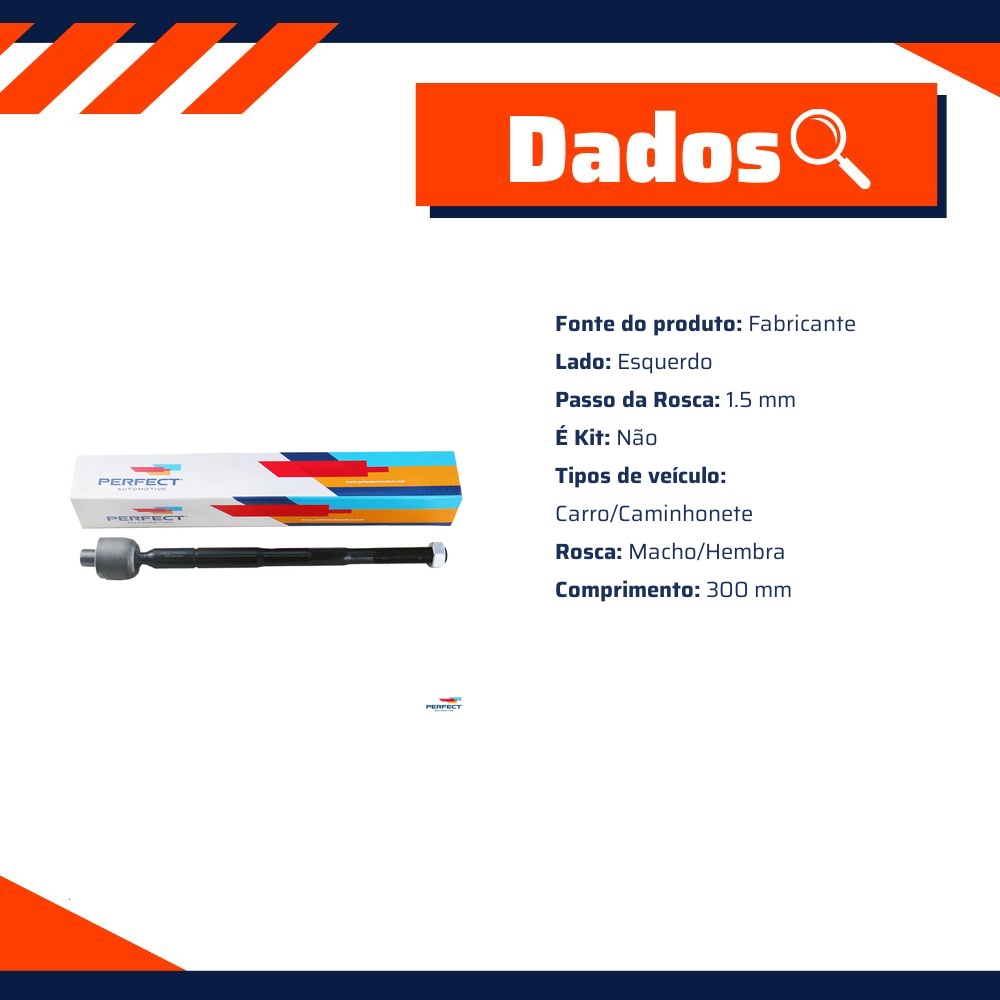 Axial de Direção para Fiat Argo e Cronos - Perfect - BRD0100