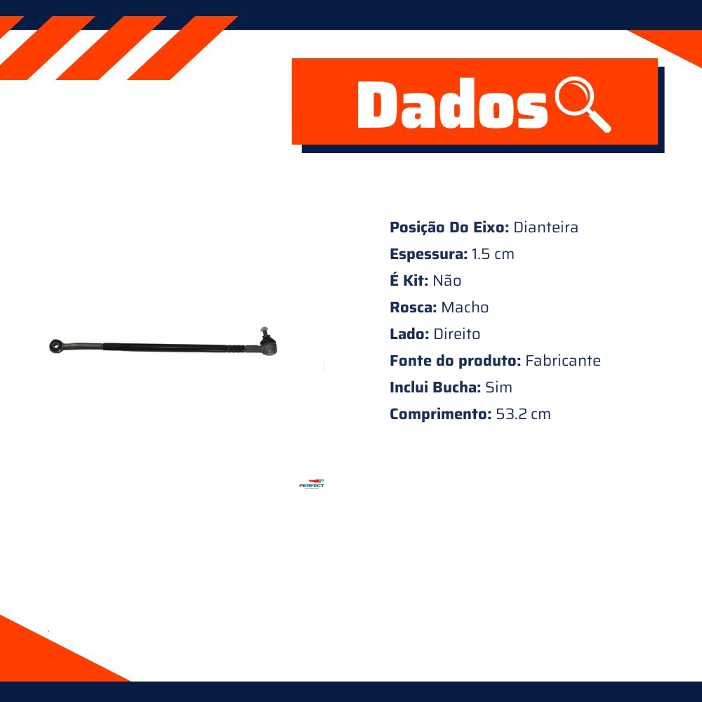 Barra de Direção Fixa - Perfect - BRD1026