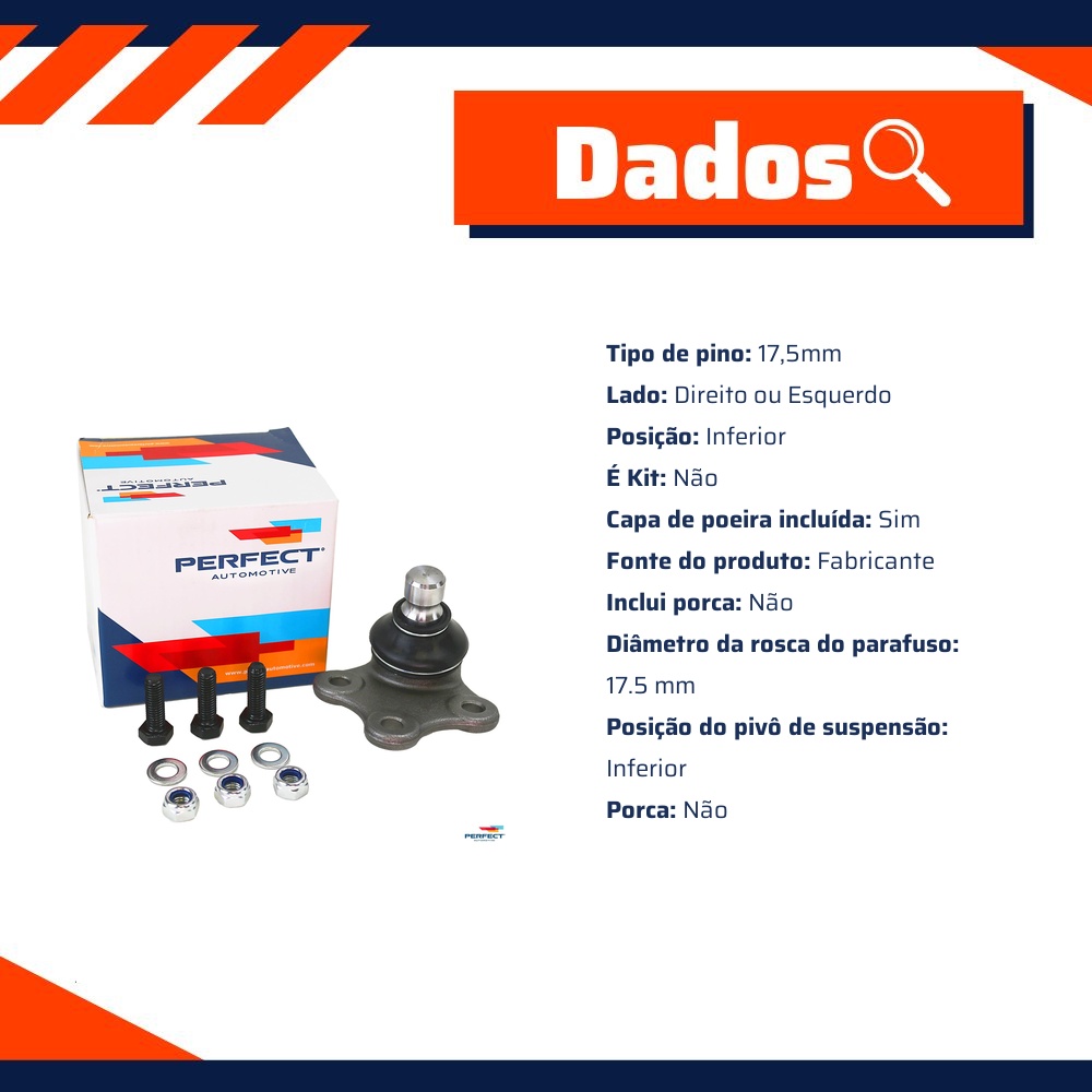 Pivo Suspensão para Ford Ecosport e Ka - Perfect - PVI3395