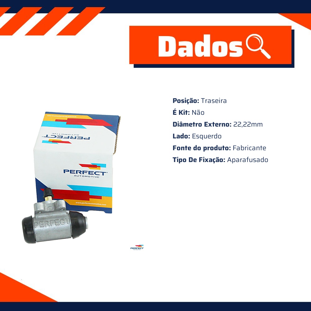Cilindro de Roda para Chevrolet Corsa Pick-Up - Perfect - CIR0308