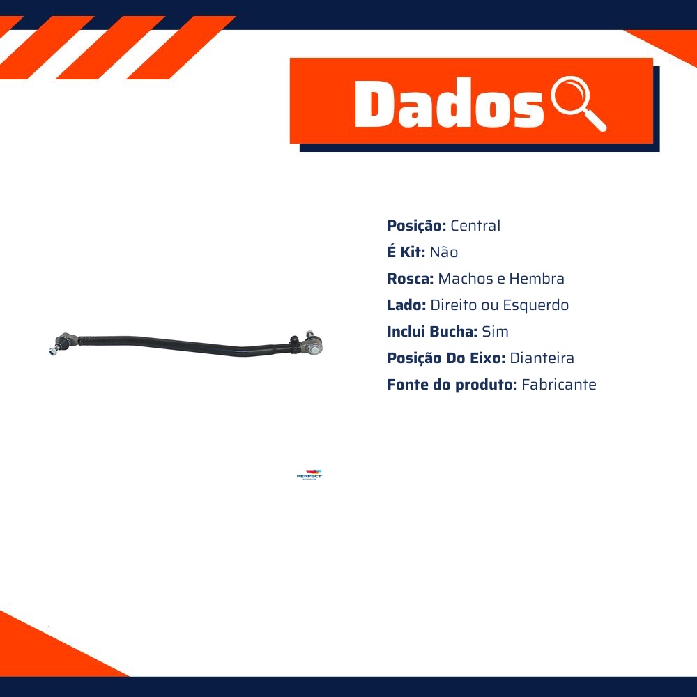 Barra de Direção para Volkswagen Kombi - Perfect - BRD0802