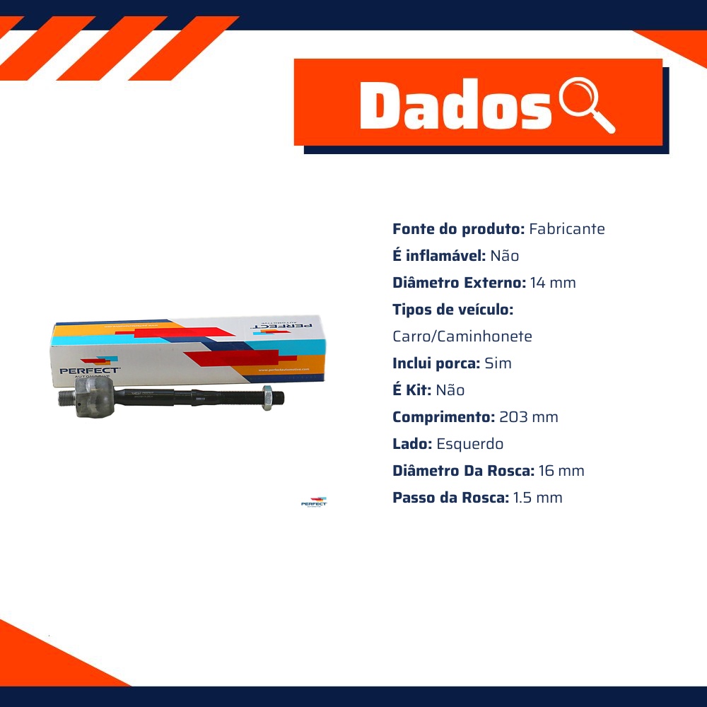 Axial de Direção - Perfect - BRD0613