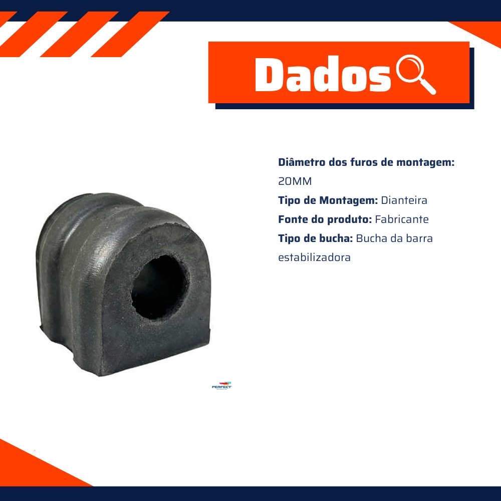 Bucha da Barra Estabilizadora para Hyundai HB20 - Perfect - BCH2113