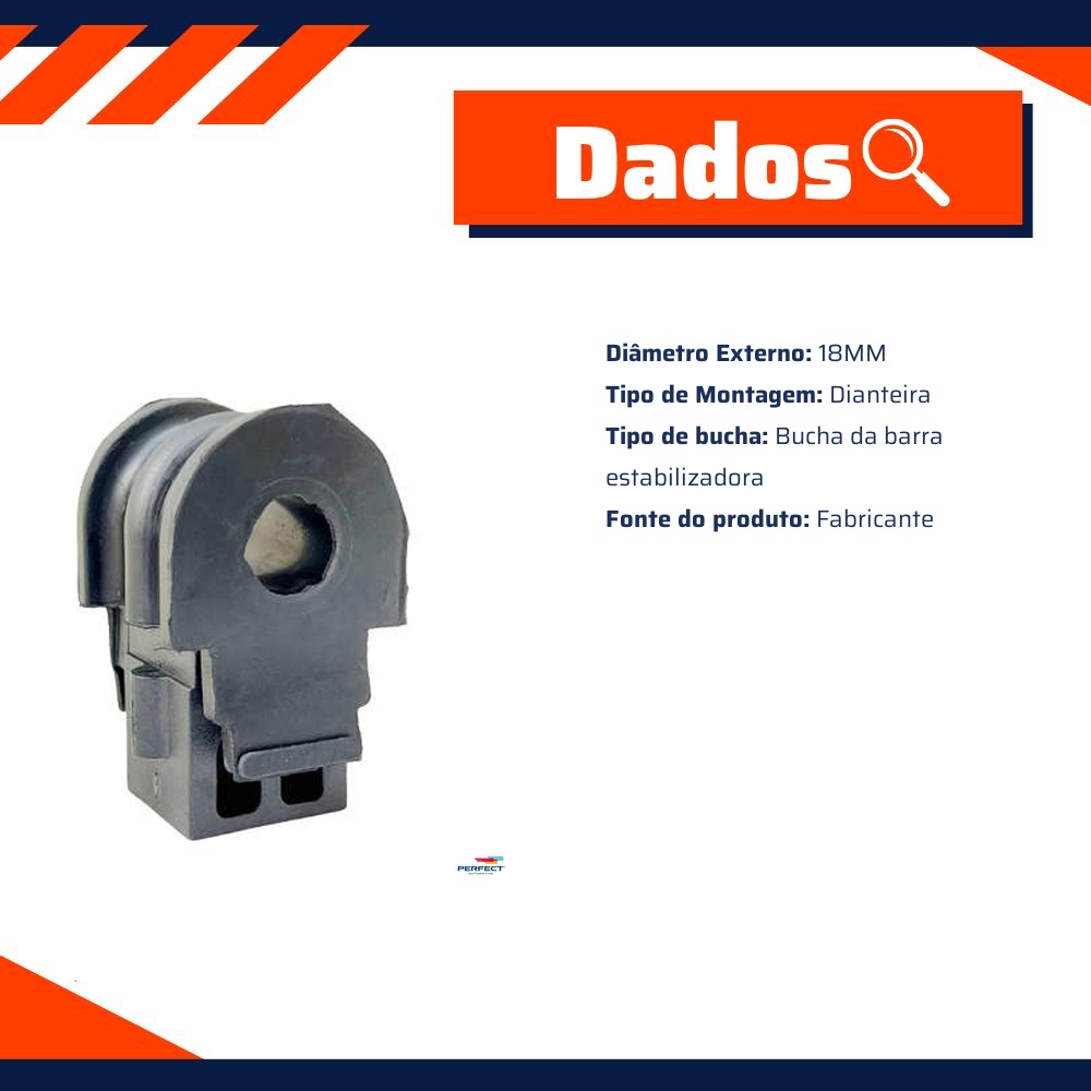 Bucha da Barra Estabilizadora para Nissan Sentra - Perfect - BCH336
