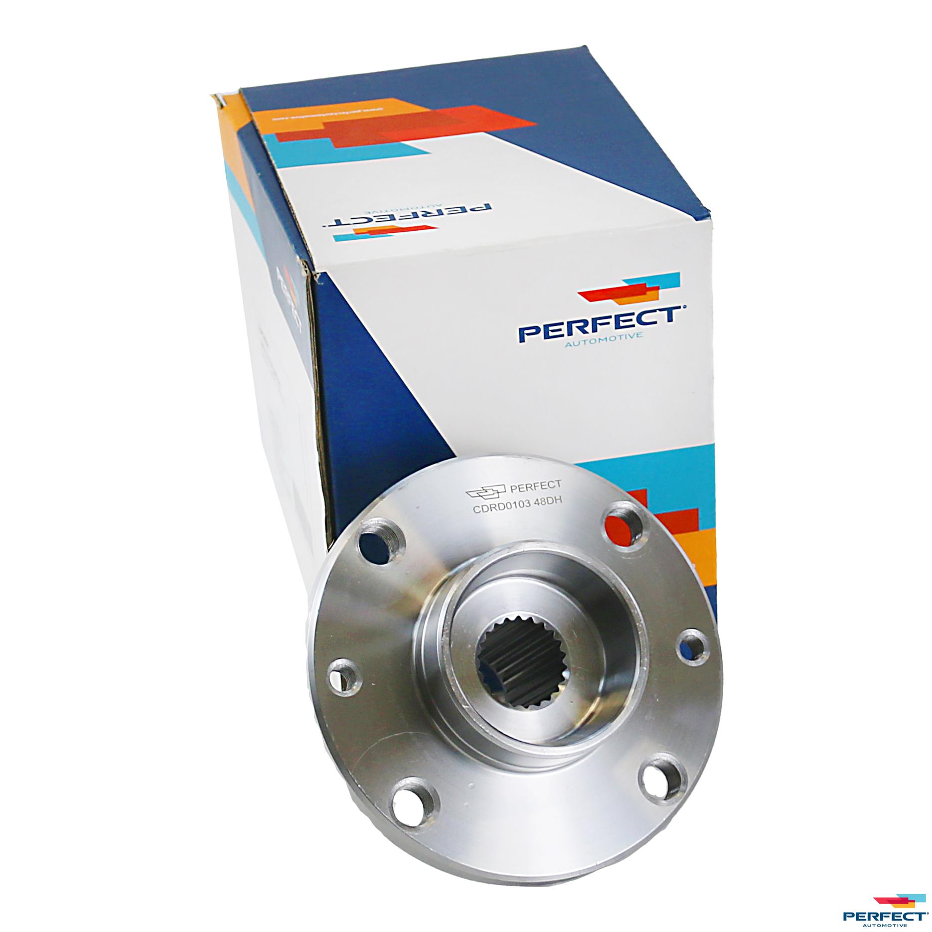 Cubo de Roda Dianteiro Direito ou Esquerdo 4 Furos 22 Dentes com Rolamento sem ABS - Perfect - CDRD0103