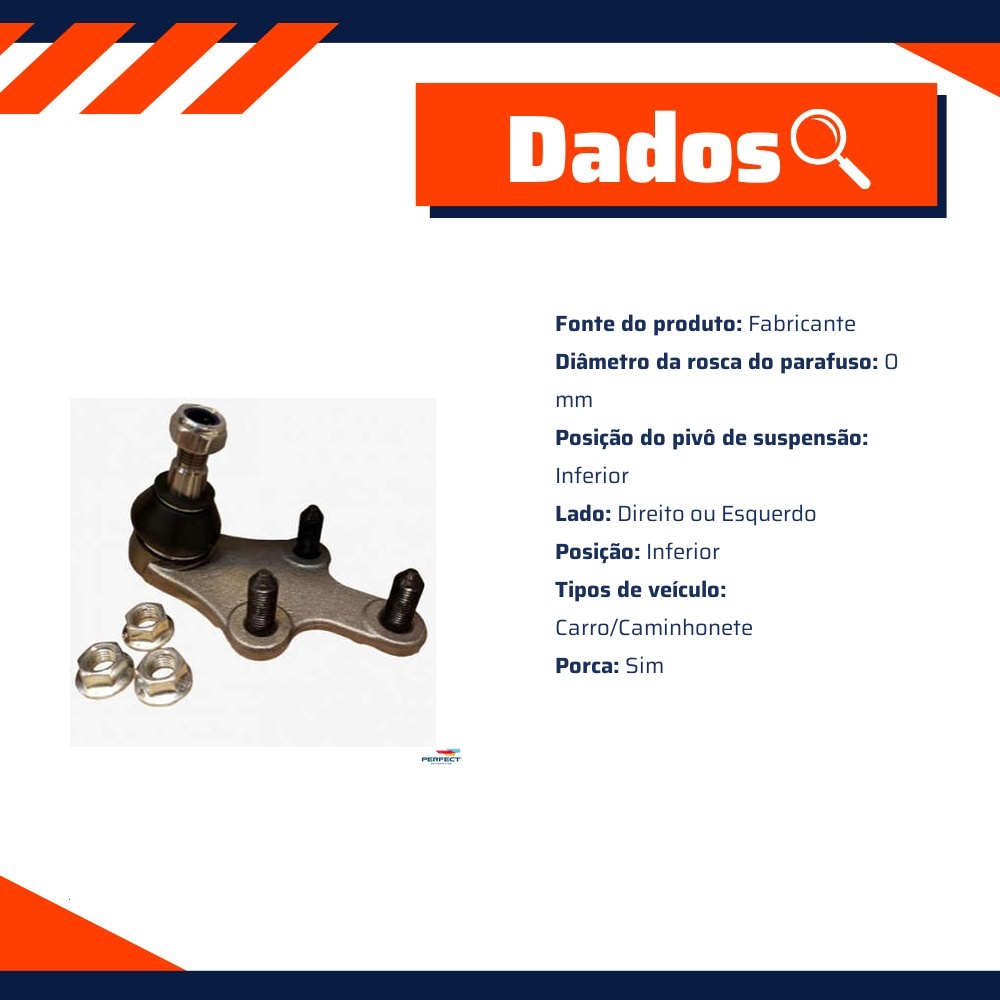 Pivo Suspensão para Citroen C4 Picasso e Peugeot 5008 - Perfect - PVI0500