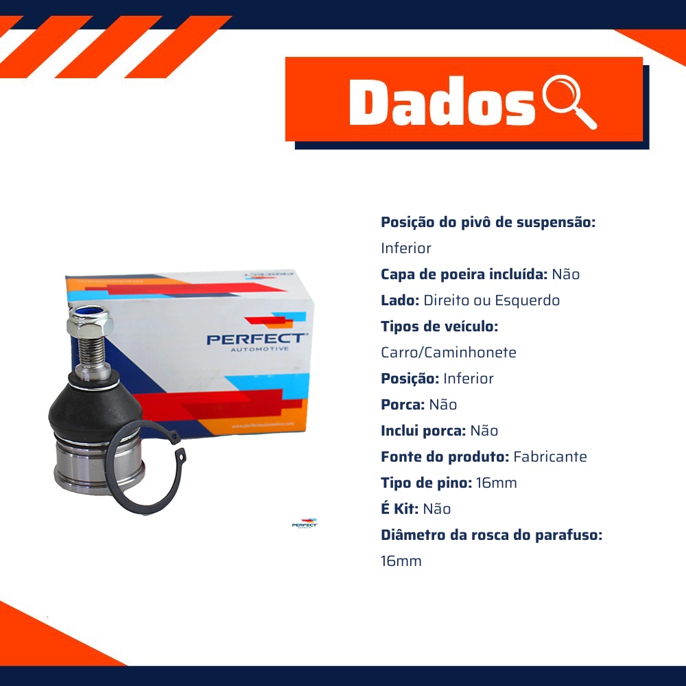 Pivo Suspensão para Honda Civic - Perfect - PVI2001S