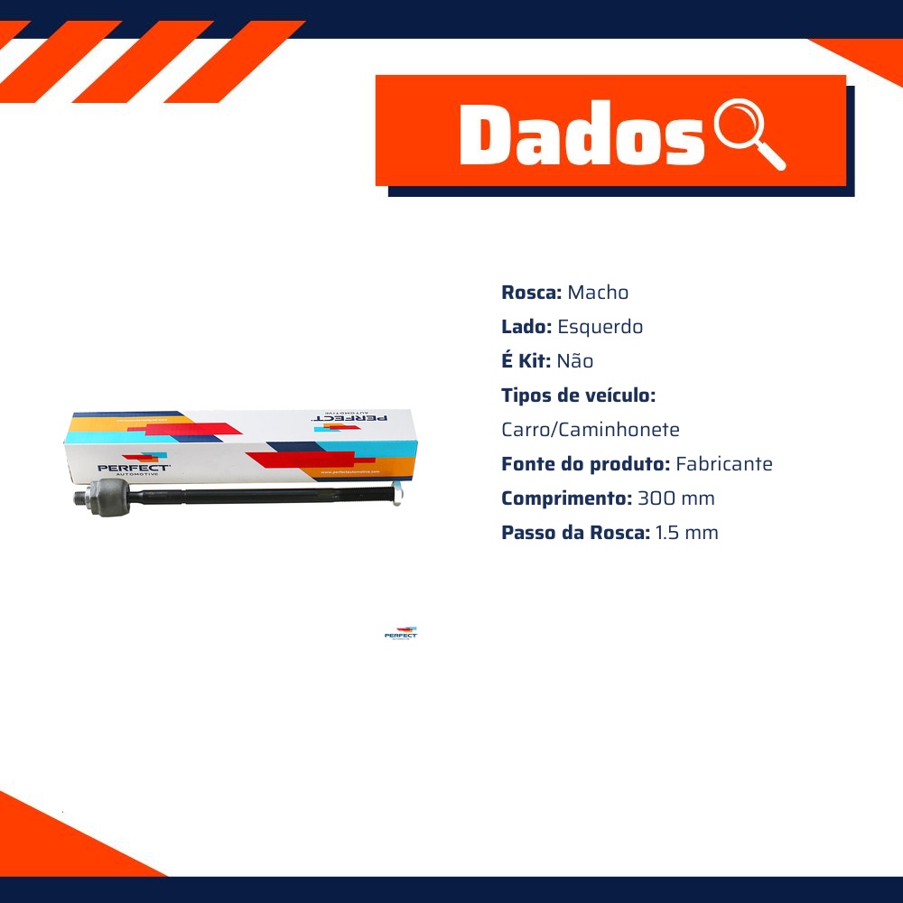 Axial de Direção para Fiat Bravo - Perfect - BRD0120