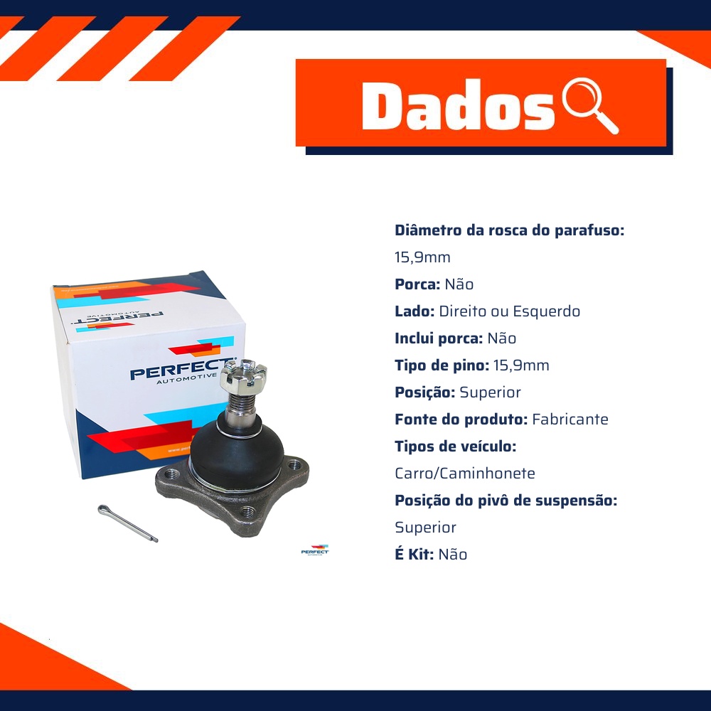 Pivo para Mitsubishi L200 e Pajero Full - Perfect - PVS9162
