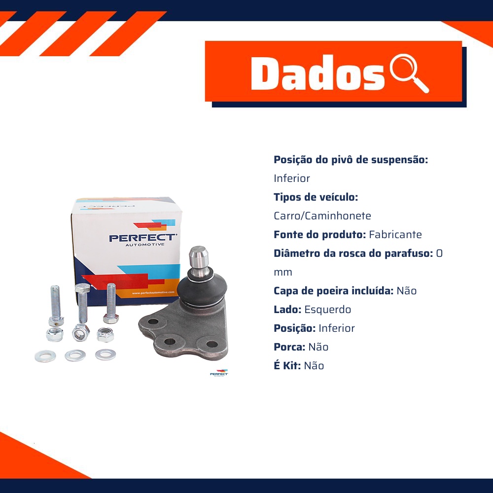 Pivo Suspensão para Fiat Strada - Perfect - PVI0102