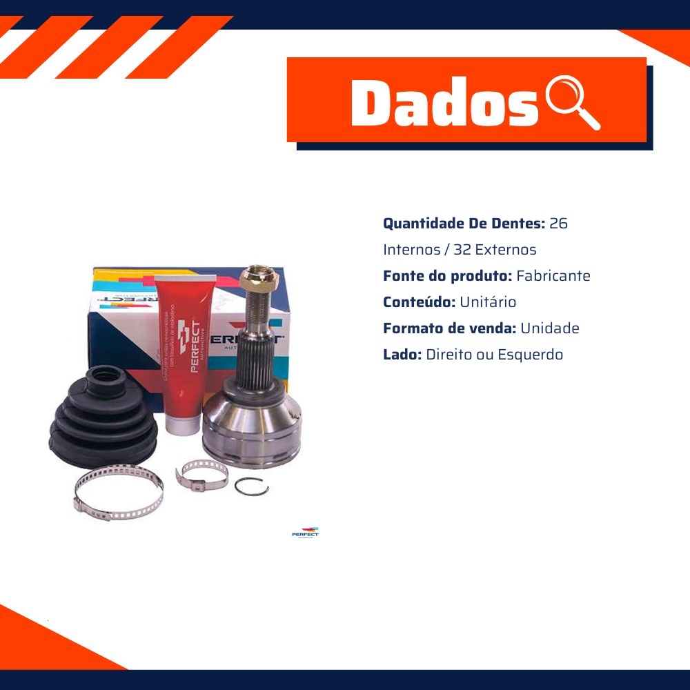 Kit Junta Homocinética para Dodge Journey - Perfect - KJH2000