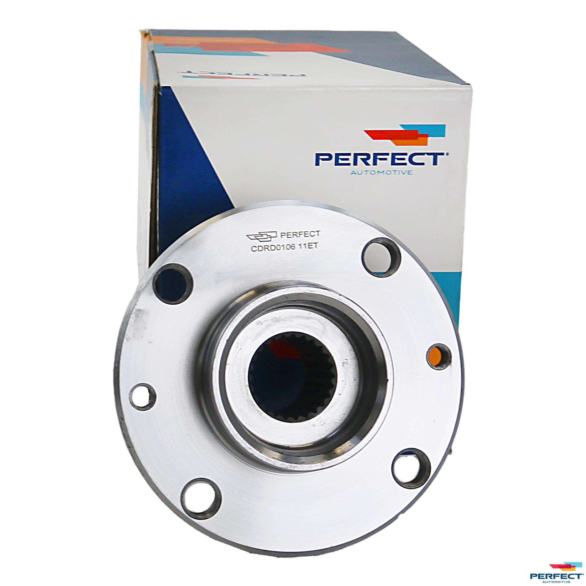 Cubo de Roda Traseiro 4 Furos com Rolamento e ABS para Citroen C4 e Peugeot 307 - Perfect - CDRT0058