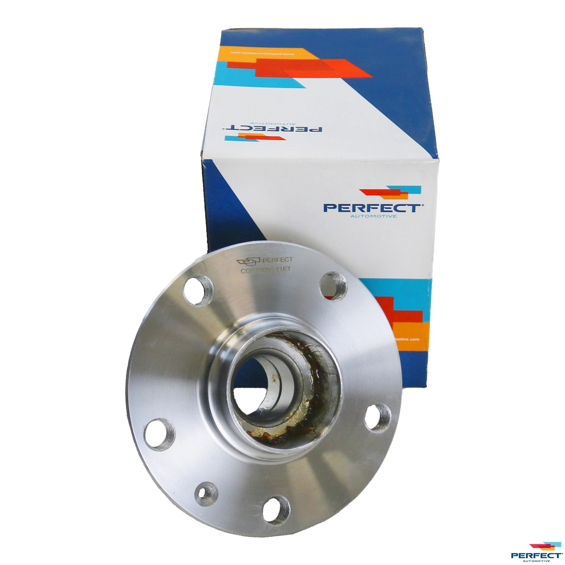 Cubo de Roda Traseiro 5 Furos com Rolamento e ABS para Volkswagen Golf e Jetta - Perfect - CDRT0095
