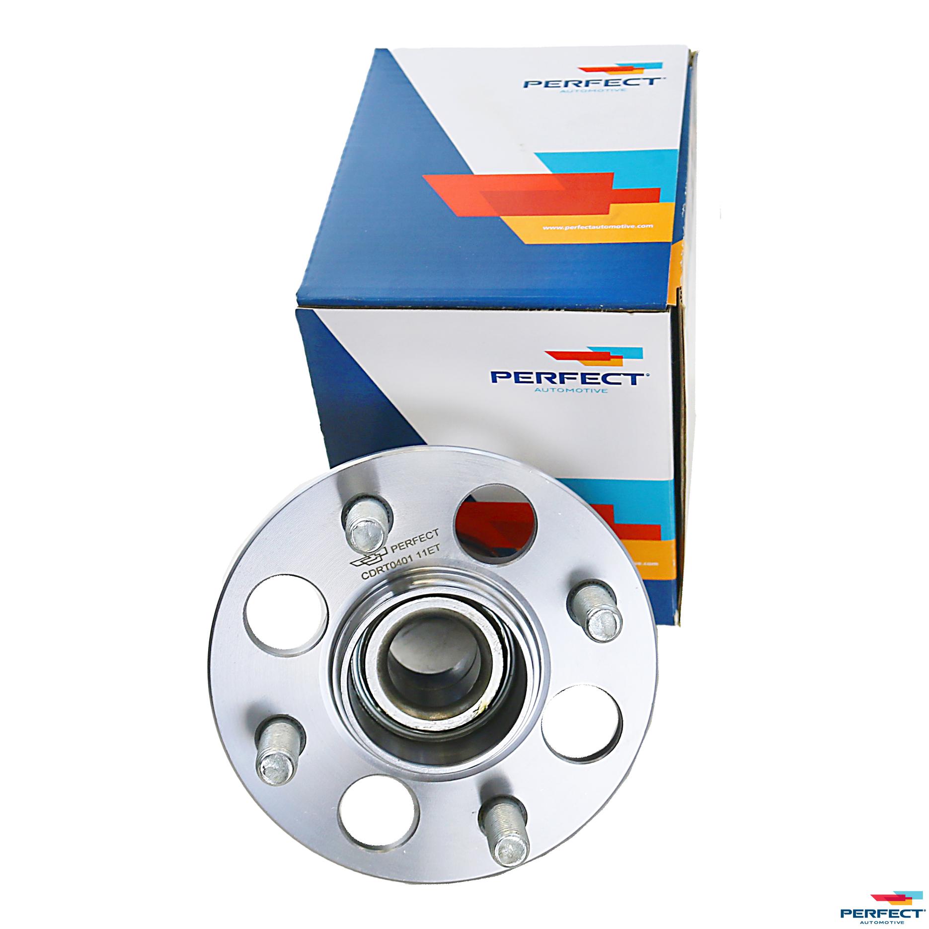 Cubo de Roda Traseiro Direito ou Esquerdo 4 Furos sem Rolamento sem ABS para Honda FIT - Perfect - CDRT0401