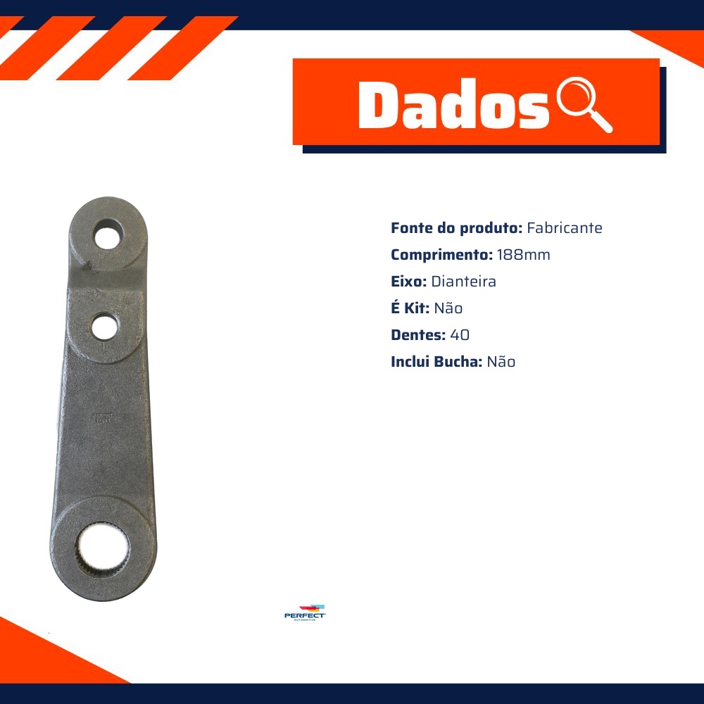 Braço Pitman para Ford F-250 - Perfect - BRP0251
