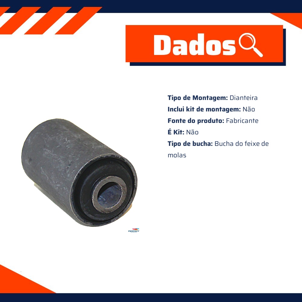 Bucha Dianteira do Feixe de Molas Traseiro para Nissan Frontier - Perfect - BCH3300
