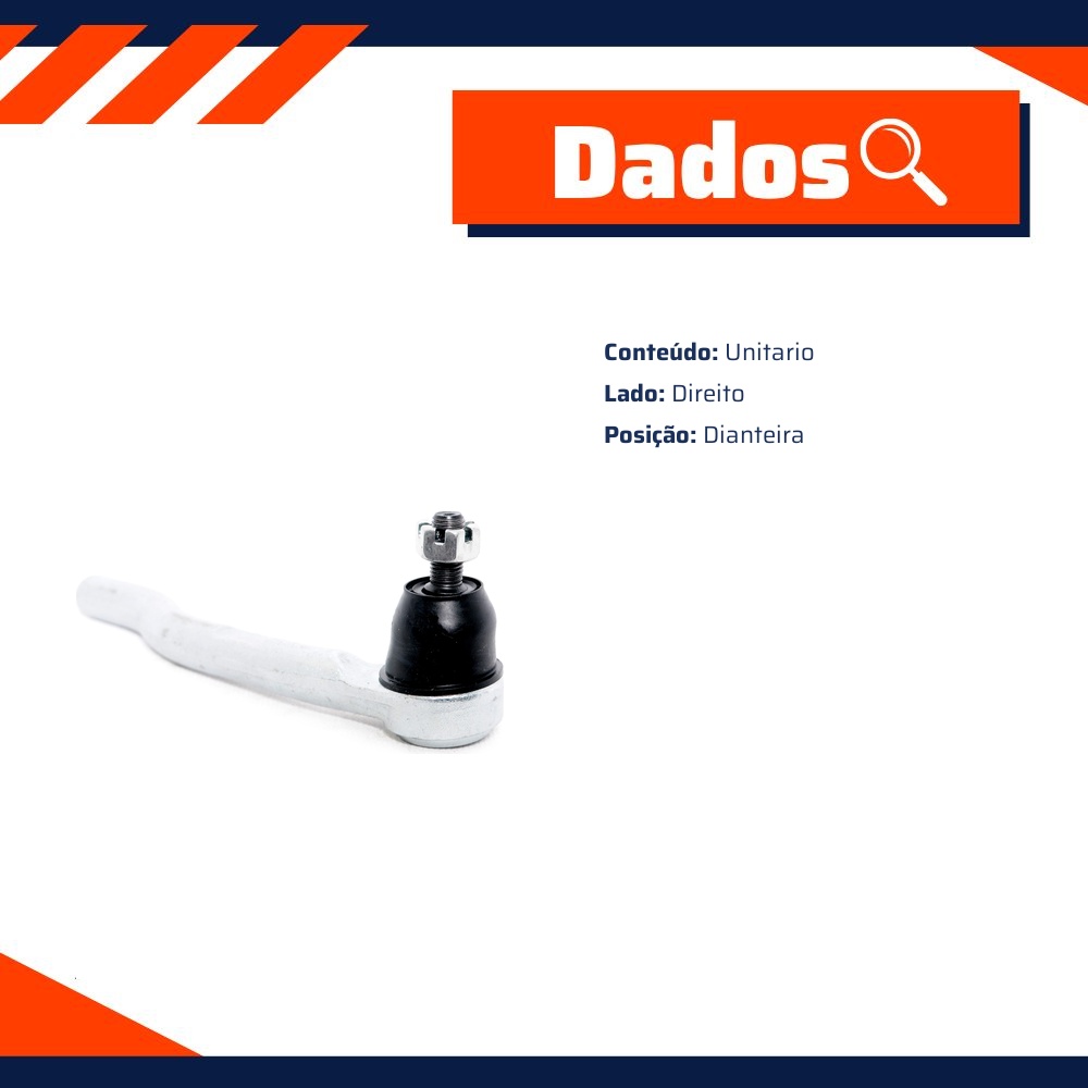 Terminal de Direção para Honda FIT - TRW - JTE7581