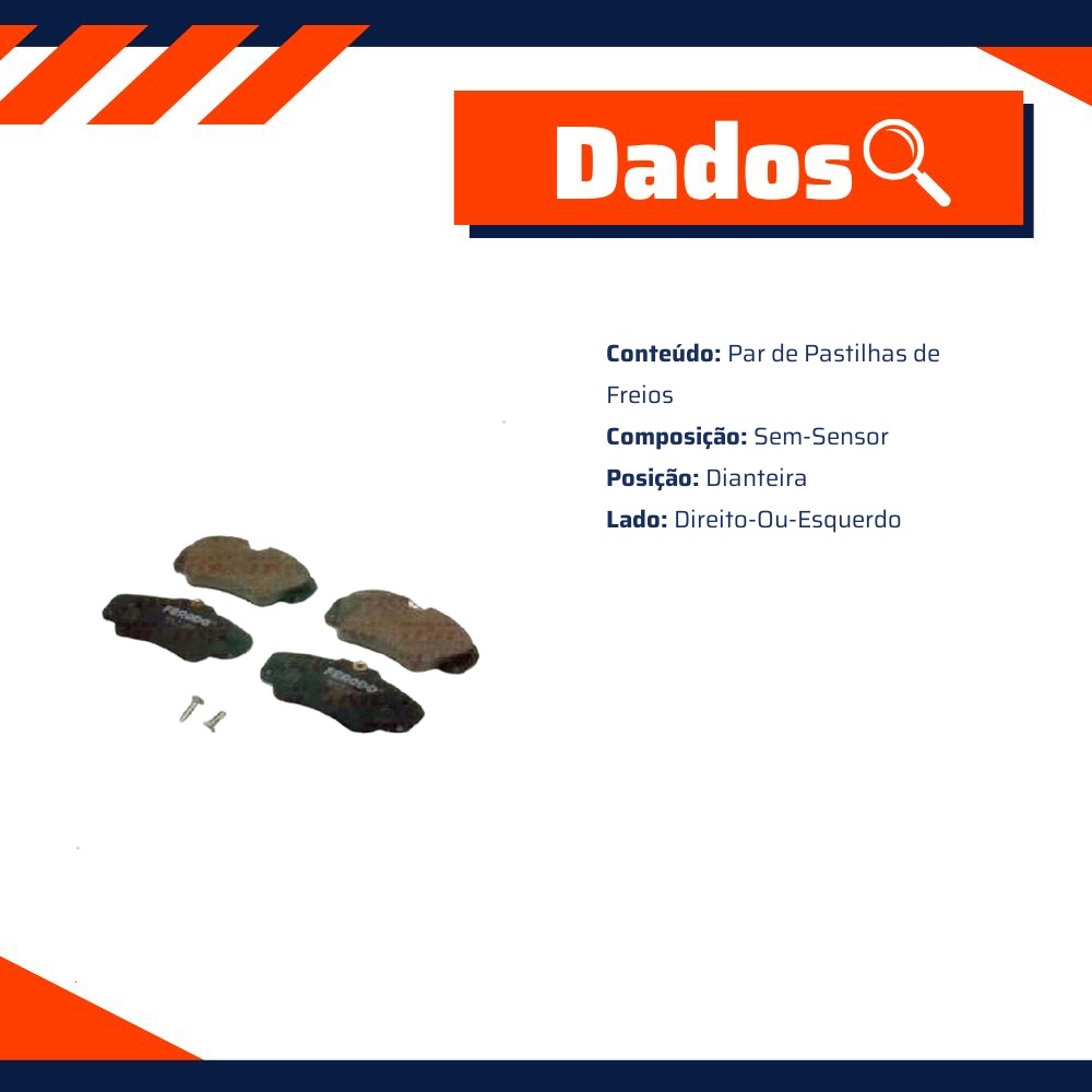 Pastilha de Freio para Chevrolet Omega e Suprema - TRW - RCPT01240