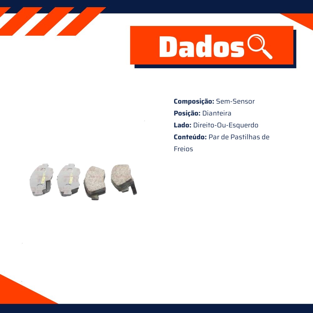 Pastilha de Freio para Honda Civic e CR-X - TRW - RCPT04910