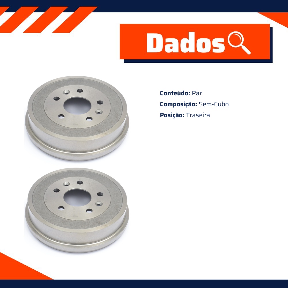 Par Tambor de Freio para Renault Duster e Oroch - TRW - RPTA02750