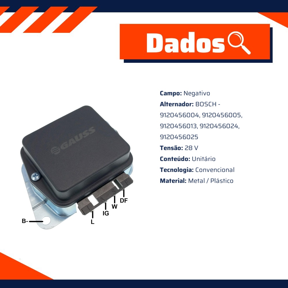 Regulador de Voltagem - Gauss - GA008