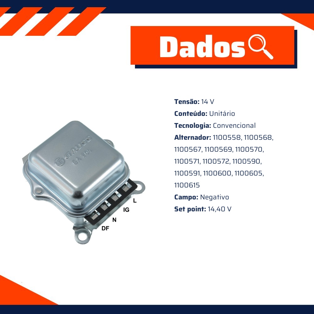 Regulador de Voltagem - Gauss - GA204