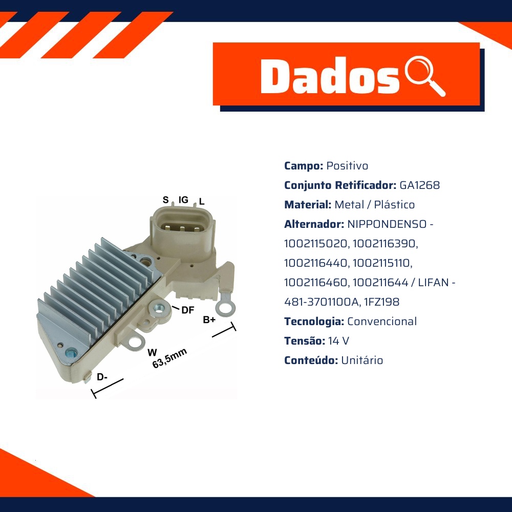 Regulador de Voltagem - Gauss - GA820