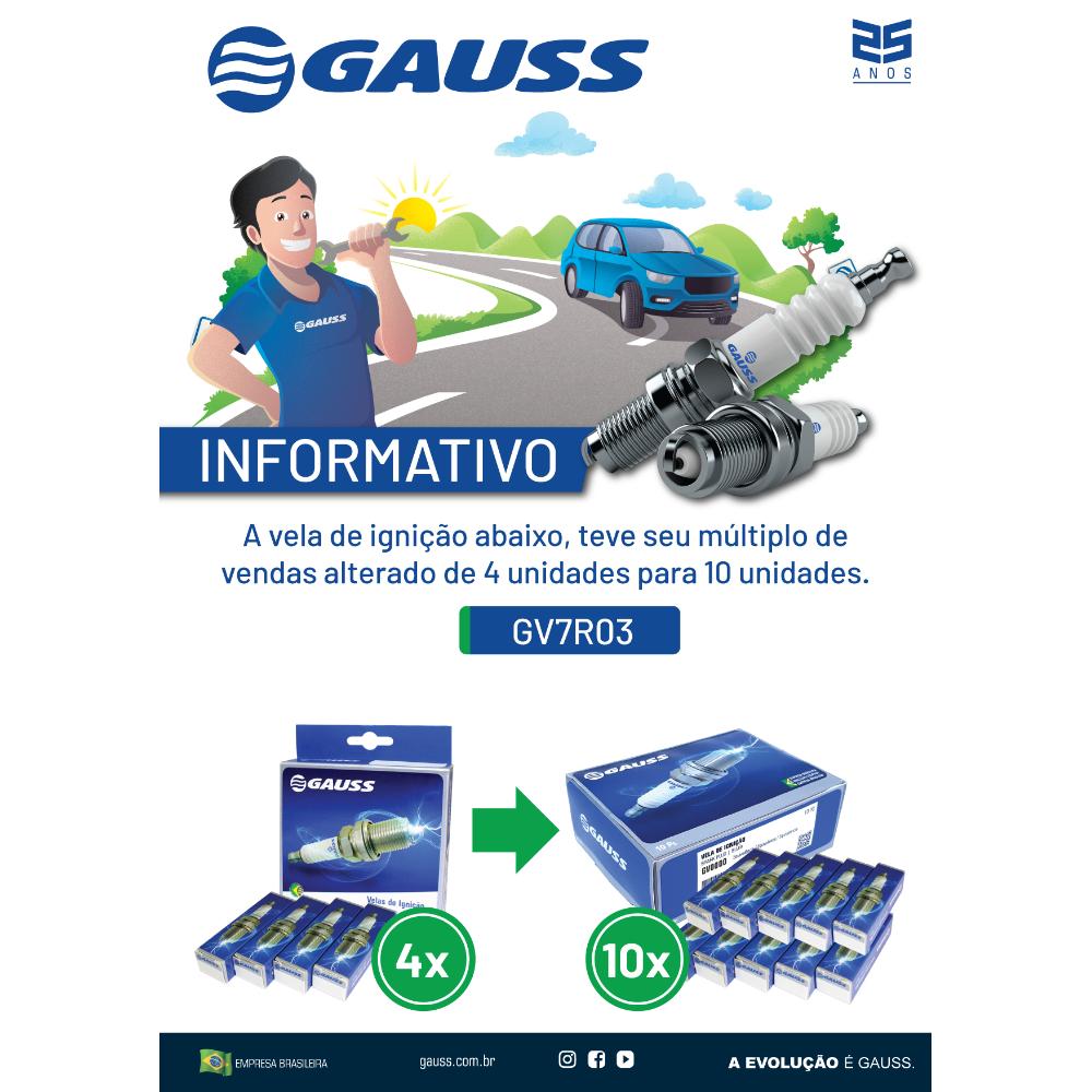 Vela de Ignição - Gauss - GV7R03