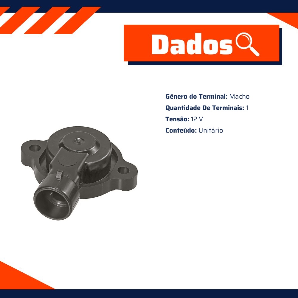 Sensor de Posição da Borboleta para Chevrolet Blazer e S10 - Gauss - GS7352