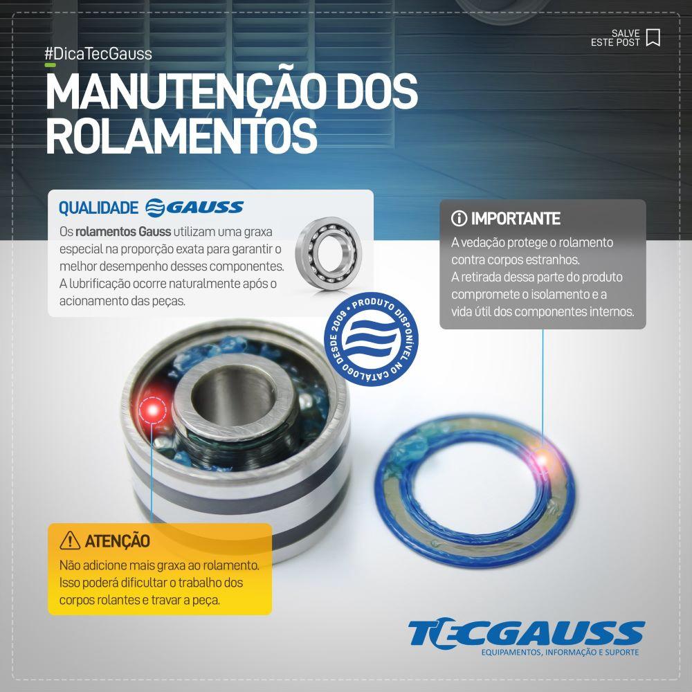 Rolamento de Esferas - Gauss - GR63001