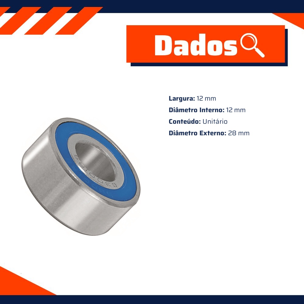 Rolamento de Esferas - Gauss - GR63001