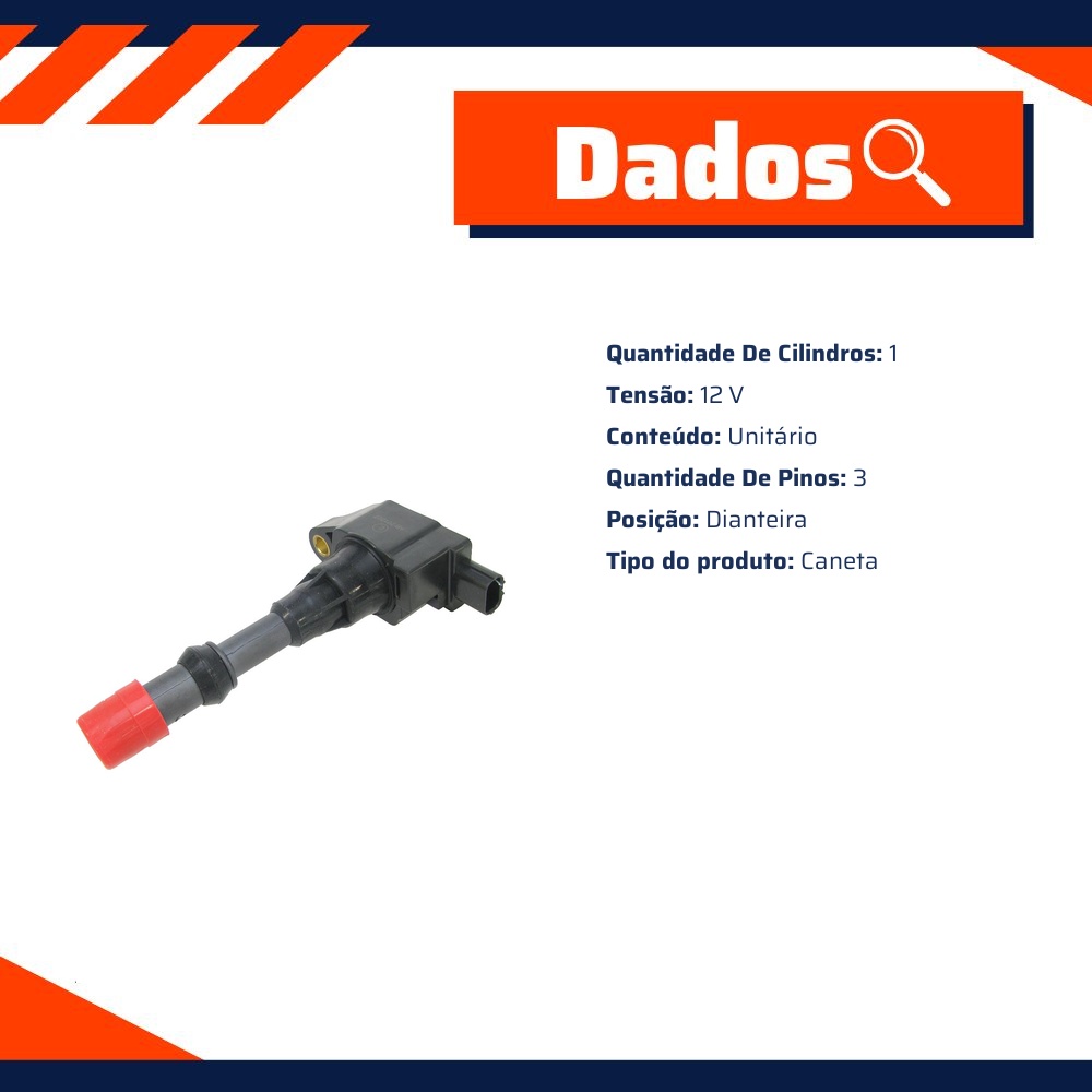 Bobina de Ignição para Honda FIT - Gauss - GC4109