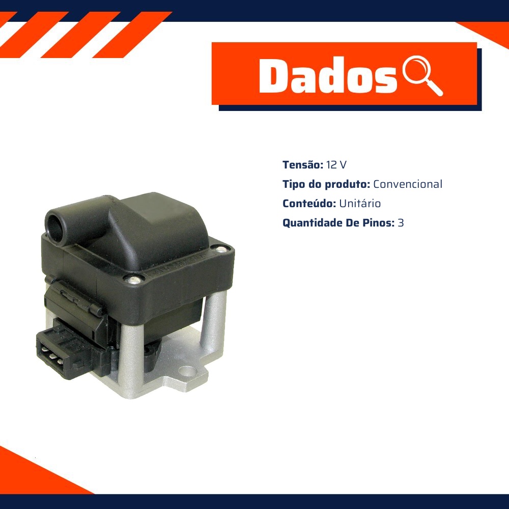 Bobina de Ignição - Gauss - GC4000