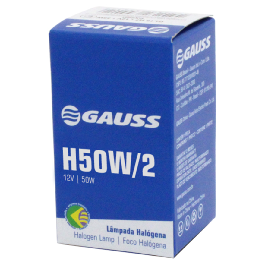 Lâmpada H50W/2 12V - Gauss - GL0886