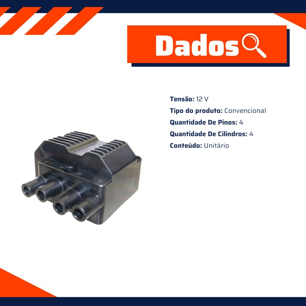 Bobina de Ignição - Gauss - GC4905