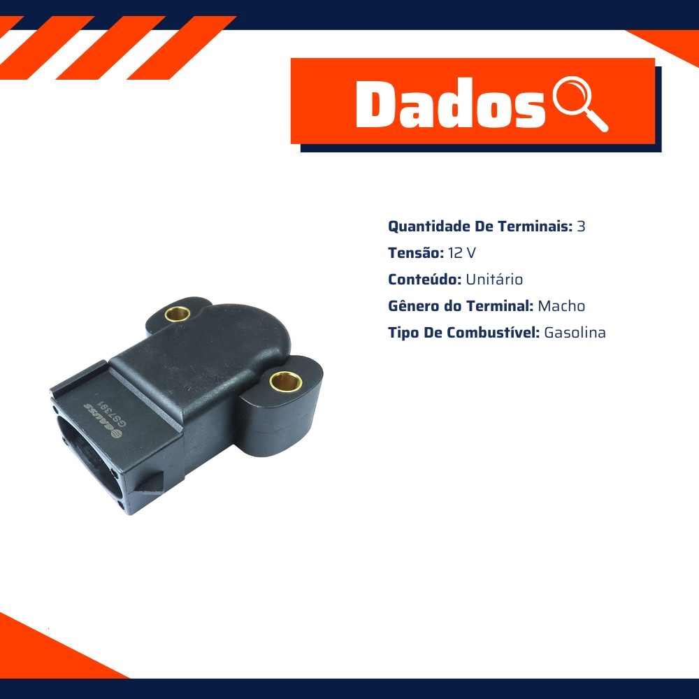 Sensor de Posição da Borboleta - TPS - Gauss - GS7391
