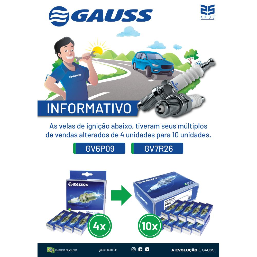 Vela de Ignição - Gauss - GV6P09