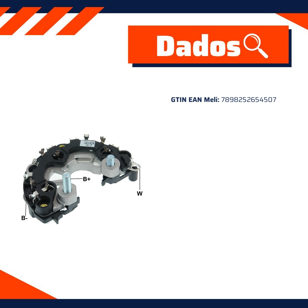 Retificador do Alternador - Gauss - GA1424