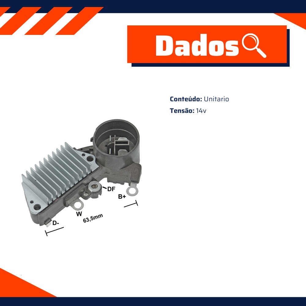 Regulador de Voltagem para Honda Accord e Civic - Gauss - GA824