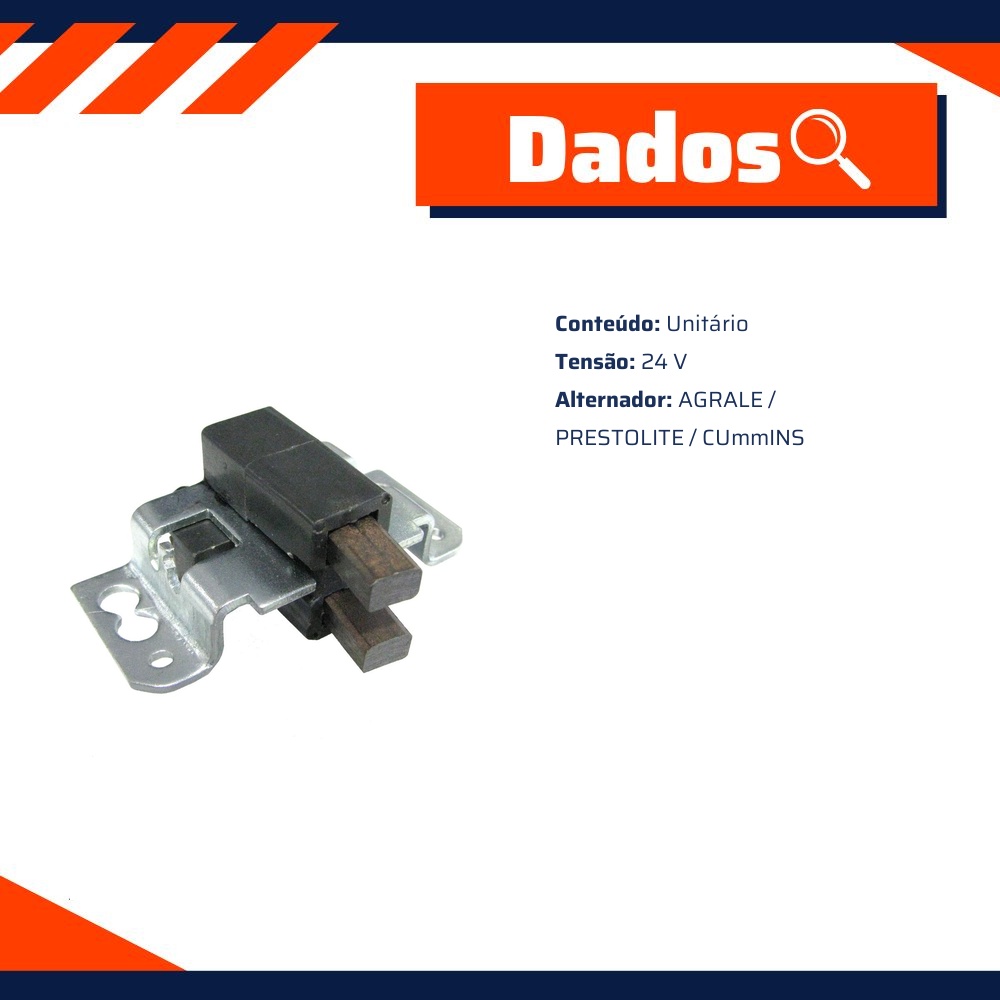 Porta Escovas do Alternador - Gauss - GD0006