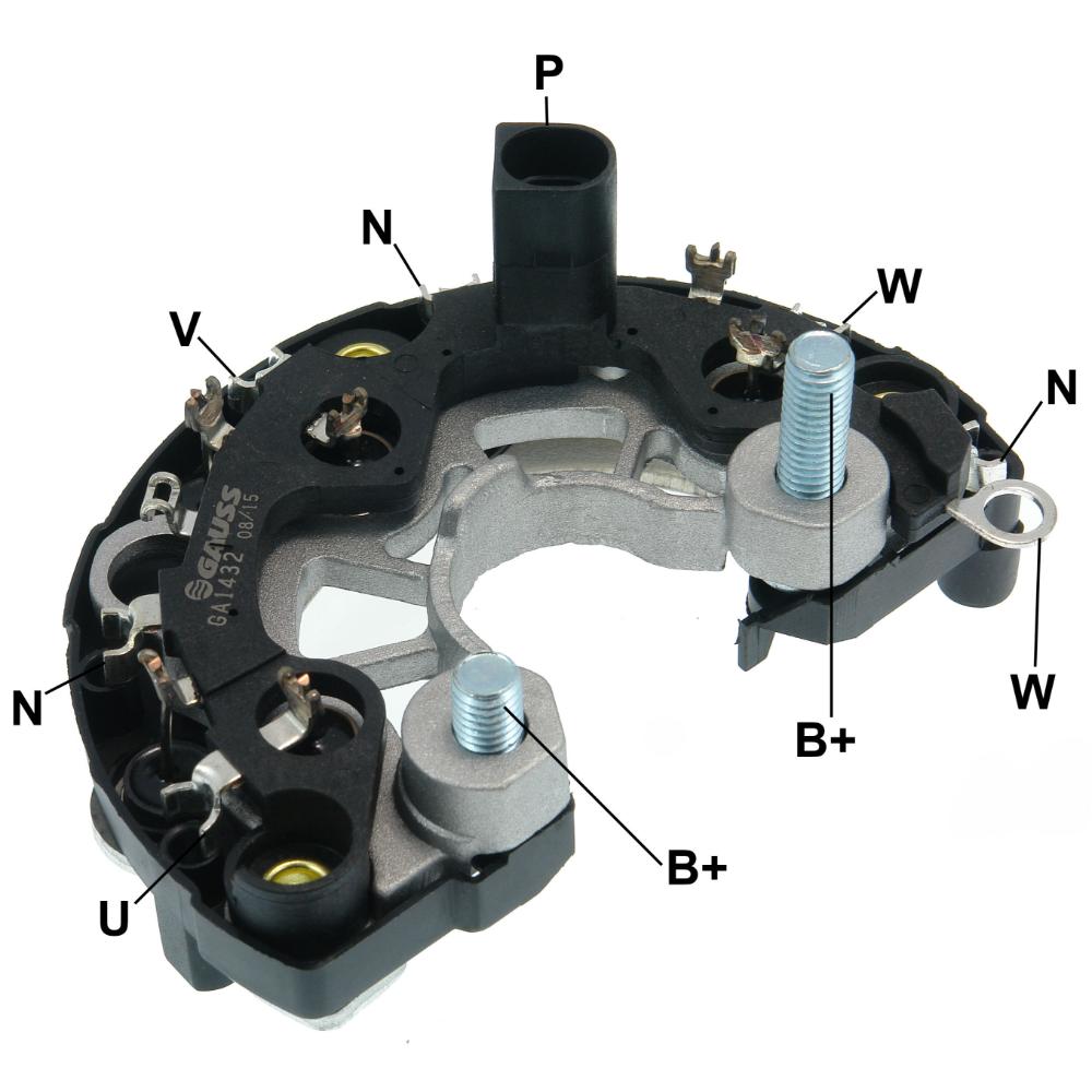 Ponte Retificadora 24V para Mercedes-Benz 1214 C e LO-812 - Gauss - GA1432