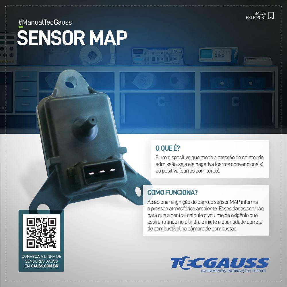 Sensor Map 0,2~4,8V para Nissan Frontier e X-TERRA - Gauss - GI3593