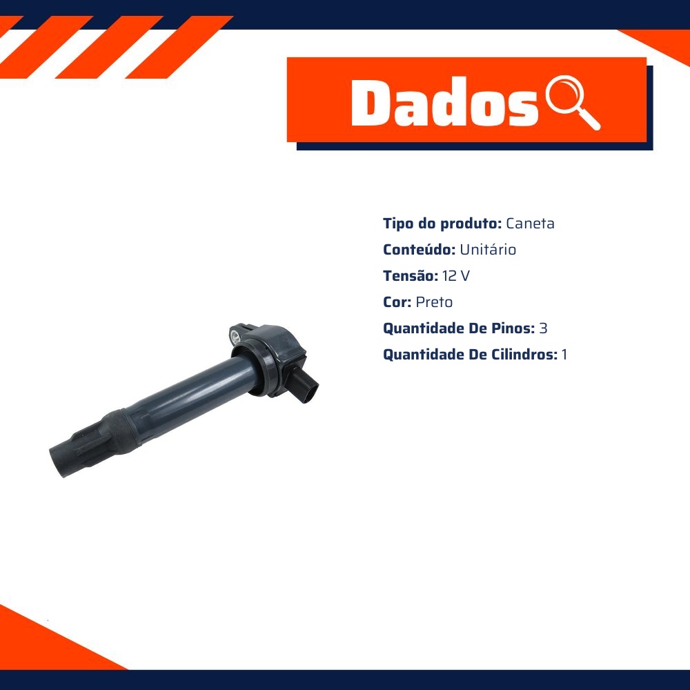 Bobina de Ignição para Fiat Freemont - Gauss - GC4624