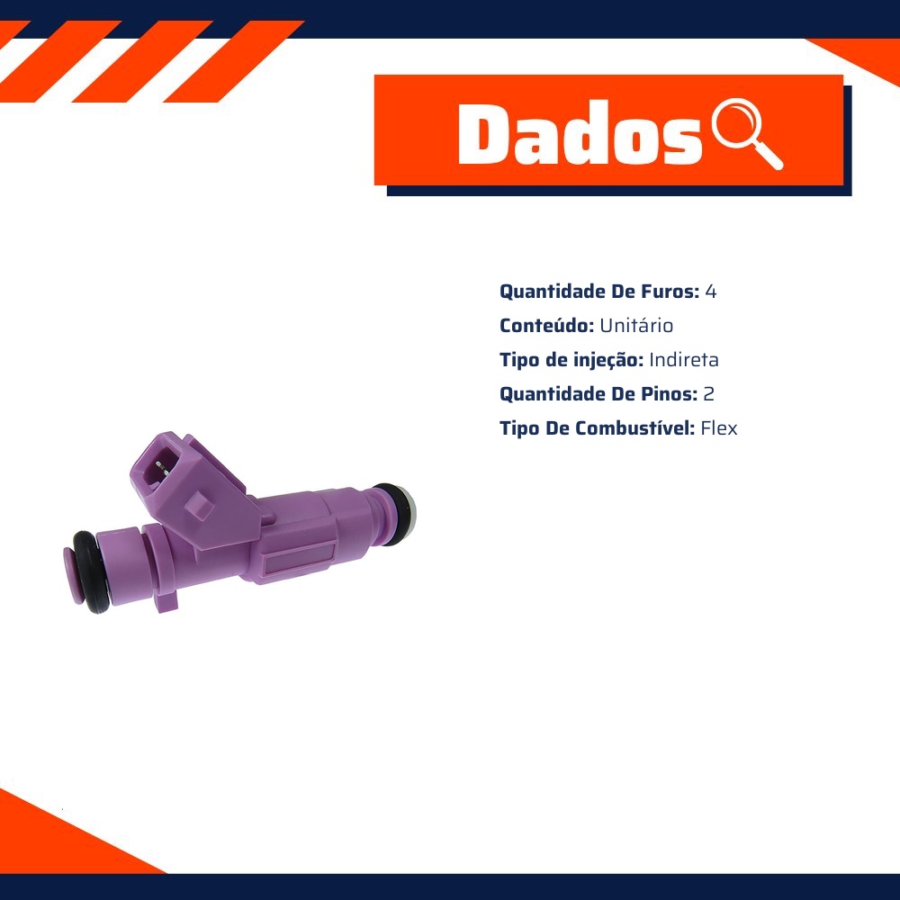 Bico Injetor para Chevrolet Celta e Corsa Sedan - Gauss - GI9298