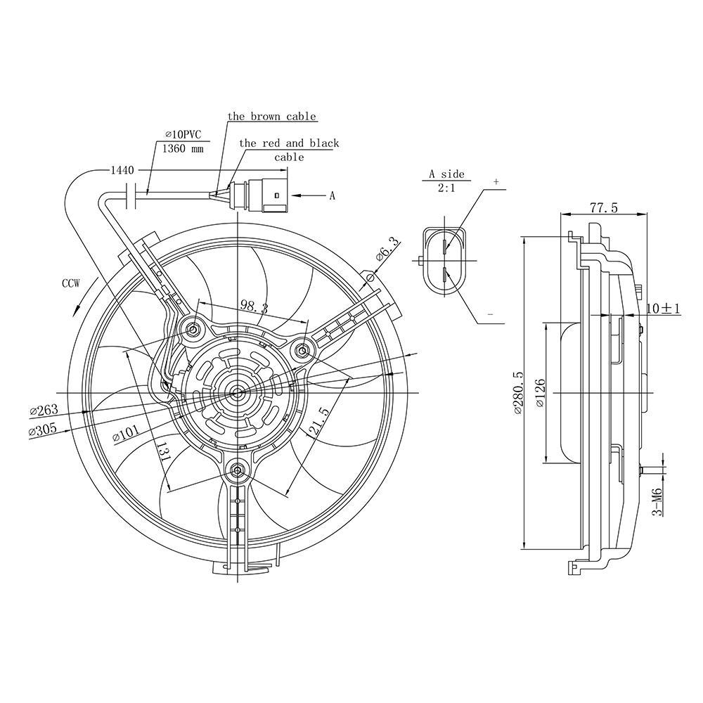 Eletroventilador - Gauss - GE1101