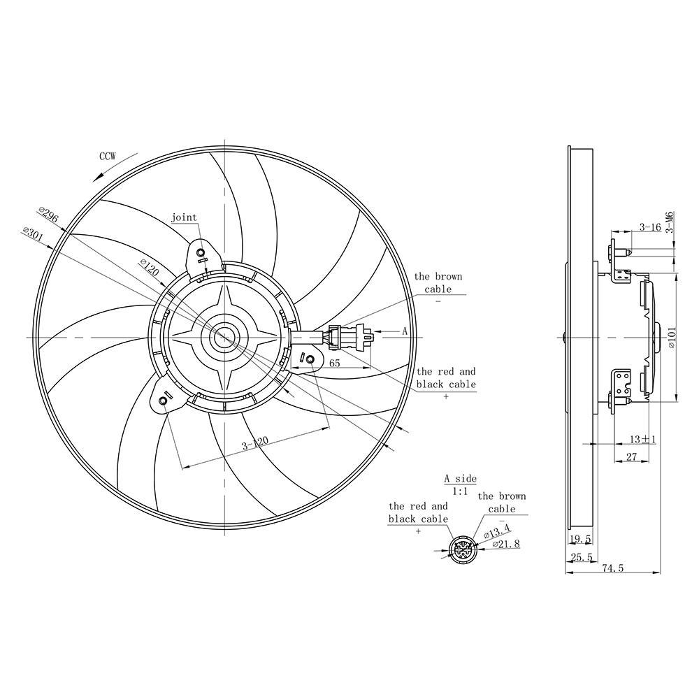 Eletroventilador - Gauss - GE1050